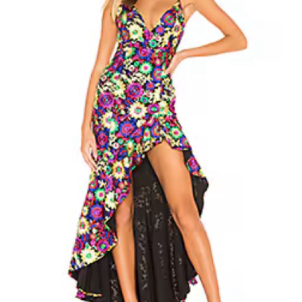 Multicolor evening gown